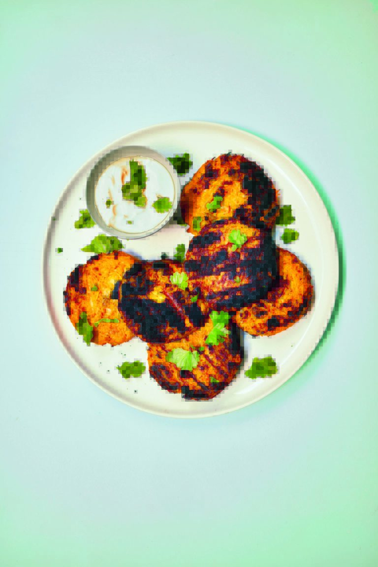 Lime Pickle Butternut Squash & Halloumi Burgers