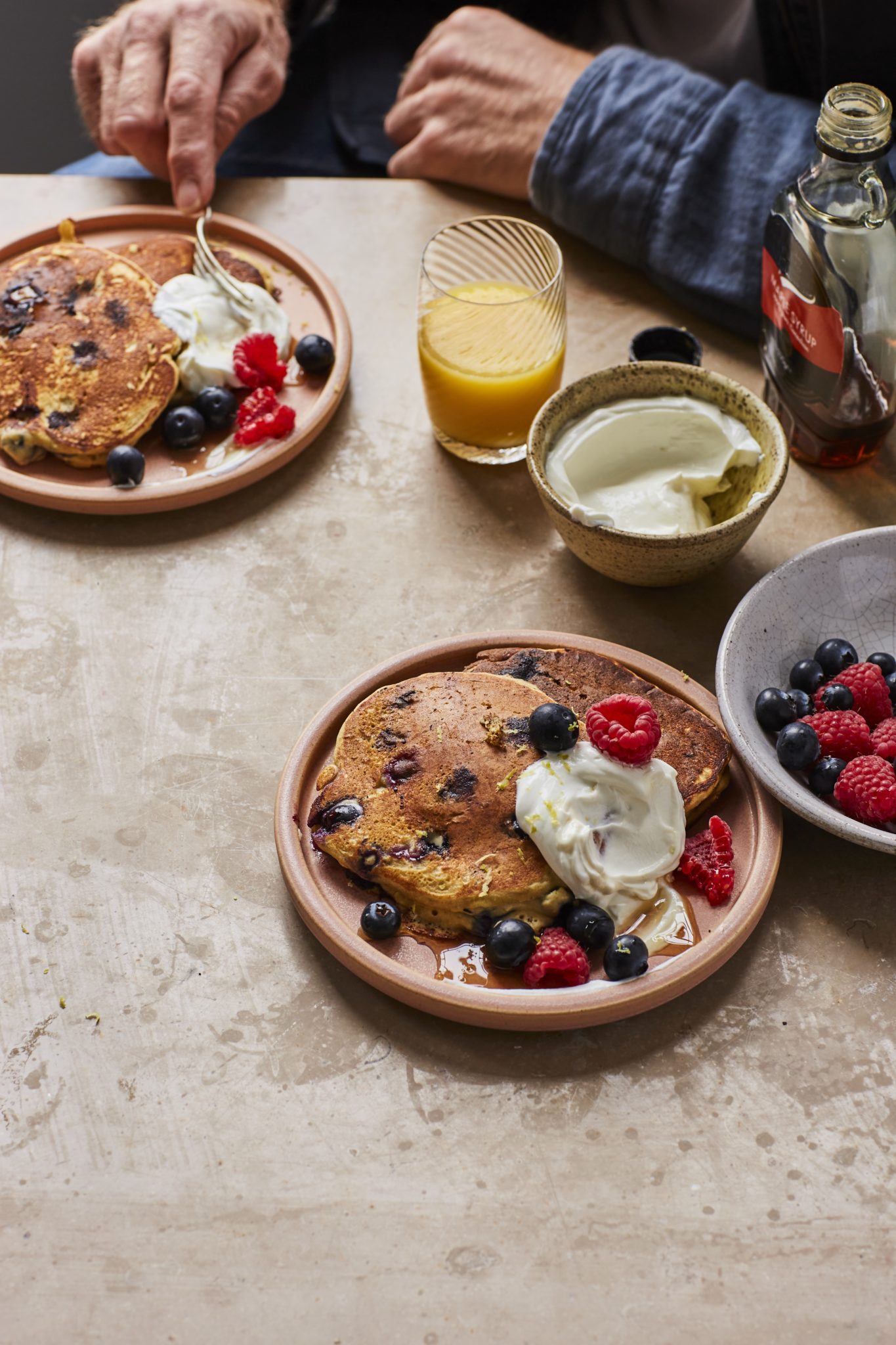 Melissa Hemsley Blueberry Ricotta Pancakes | Easy Brunch Dishes