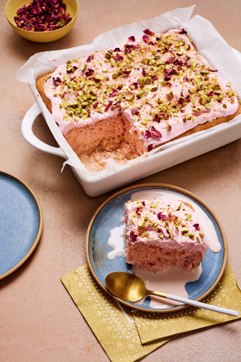 Anisa Karolia Rose Pistachio Milk Cake Recipe Ramadan Dessert