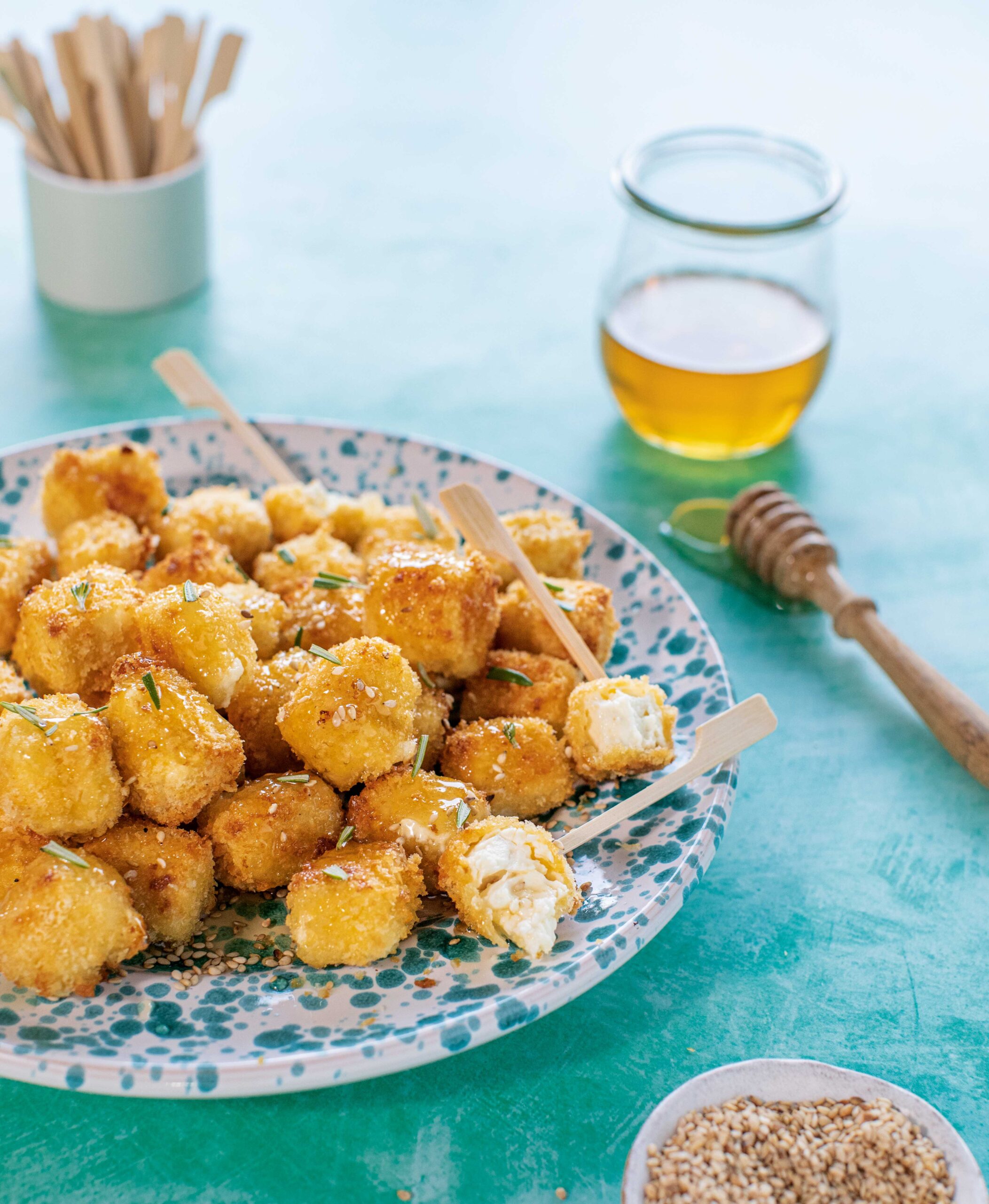 Bored Of Lunch Air Fryer Honey Feta Cubes Recipe Nathan Anthony