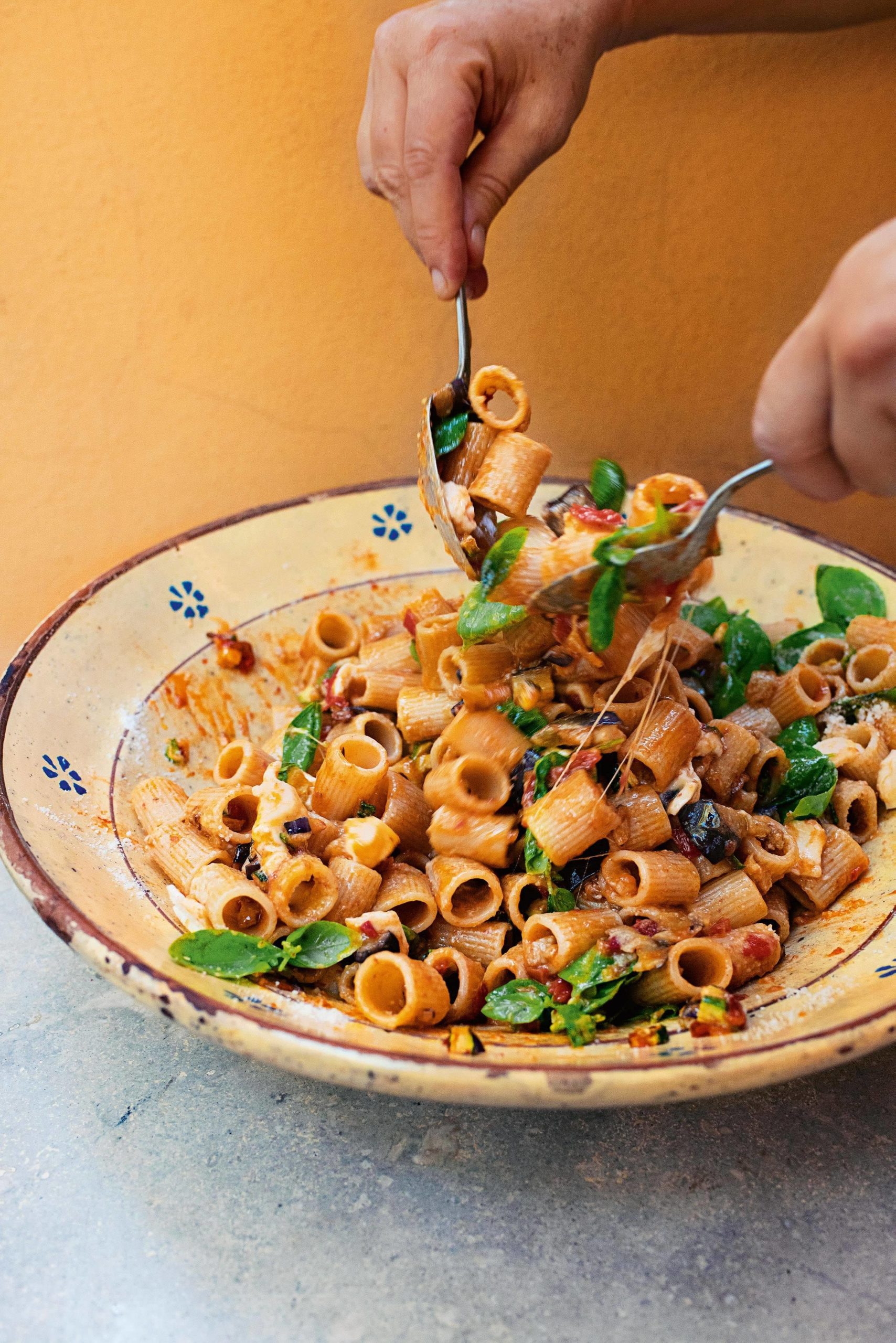 midsummer pasta from A-Z of pasta by Rachel Roddy