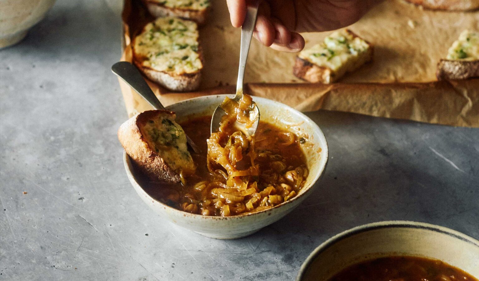 Ottolenghi Test Kitchen Hawaij Onion Chickpea Soup Winter Soup