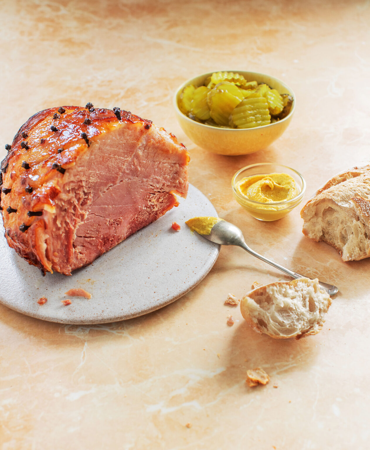 Bored of Lunch Slow Cooker Honey & Mustard Ham Recipe Xmas