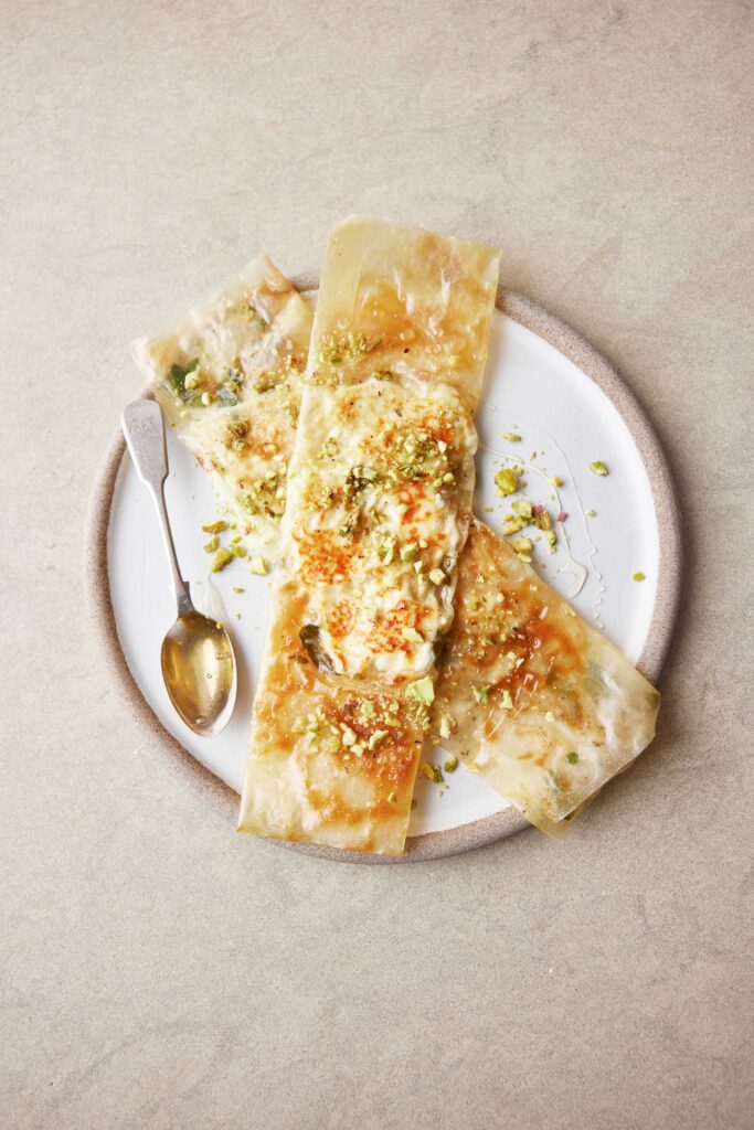 Jamie Oliver 5 ingredient meals, feta filo turnovers