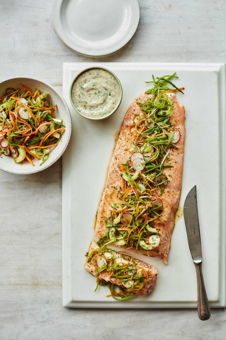Mary Berry Side of Salmon and Hoisin Vegetables