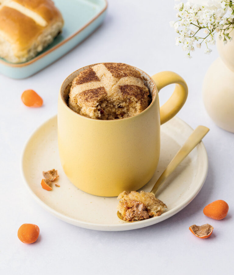 Hot Cross Bun Mug Cake Recipe