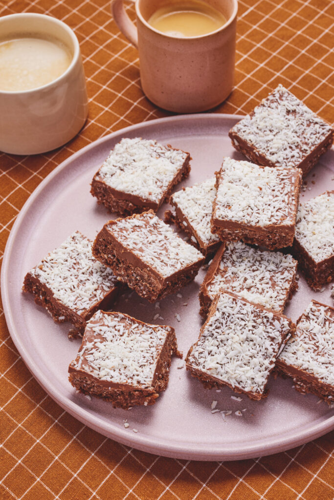 Chocolate coconut squares