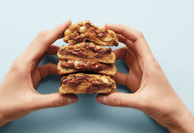 vegan hazelnut tahini cookies