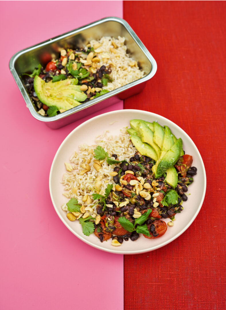Rukmini Iyer Vegan Black Bean & Avocado Rice Bowl Recipe