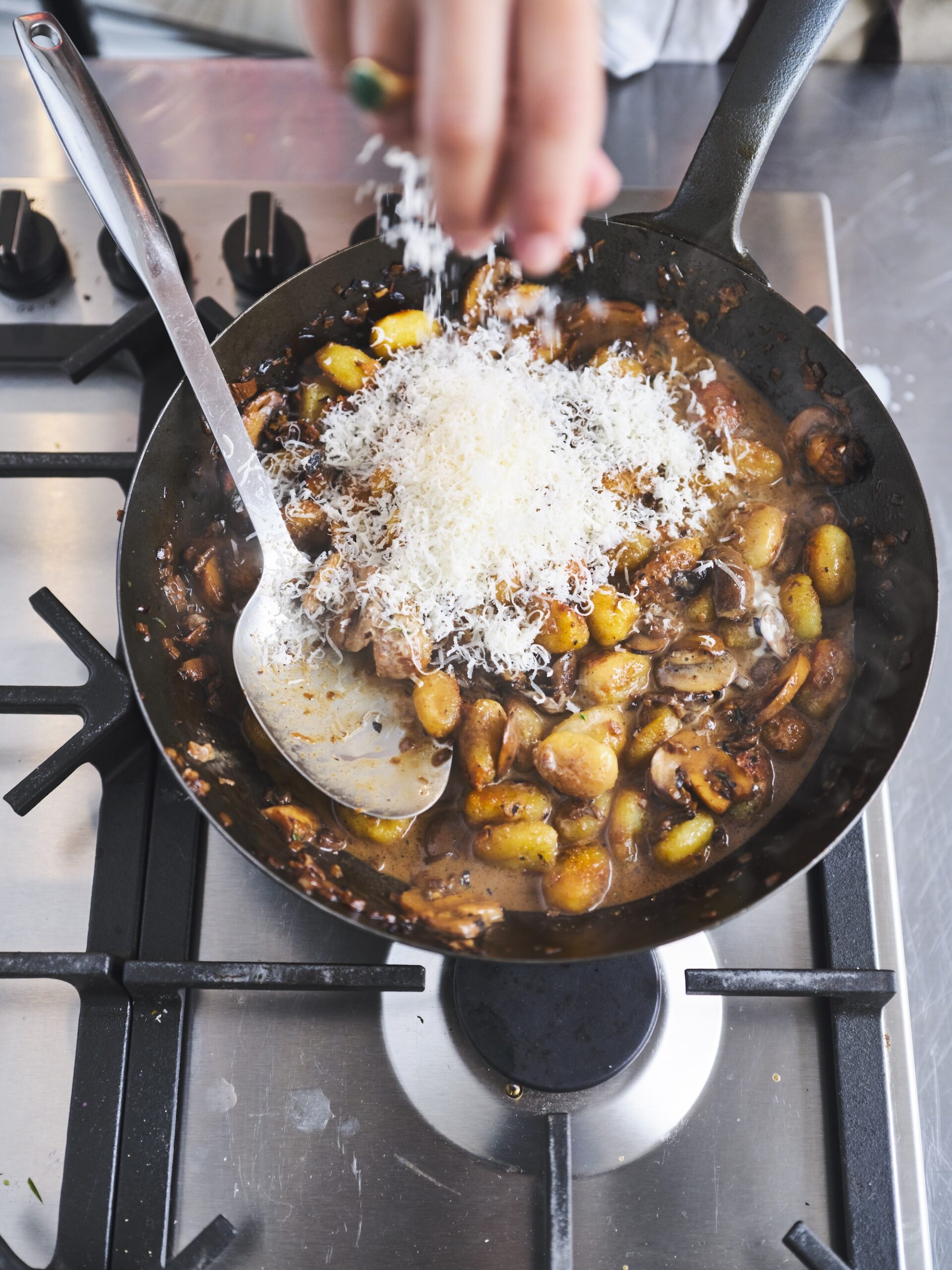 One pot mushroom gnocchi