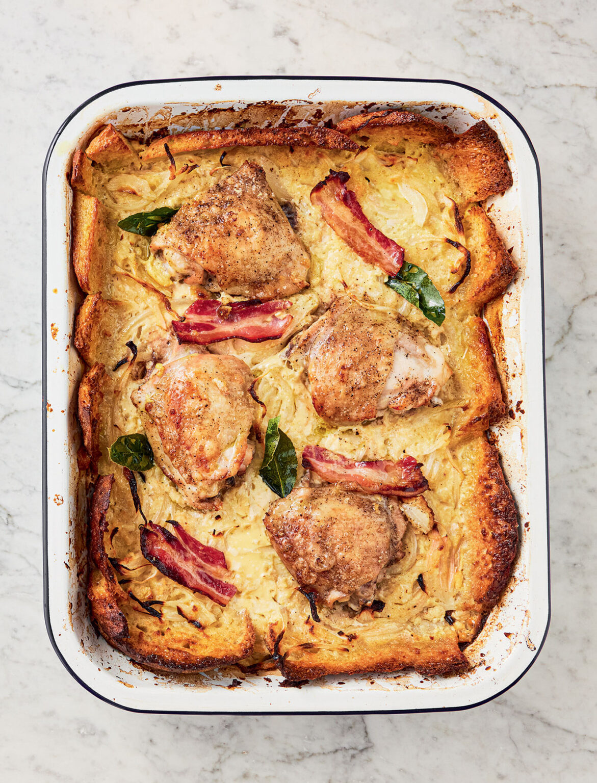 Jamie Oliver's Chicken in Baked Bread Sauce Recipe | Fast & Simple ...