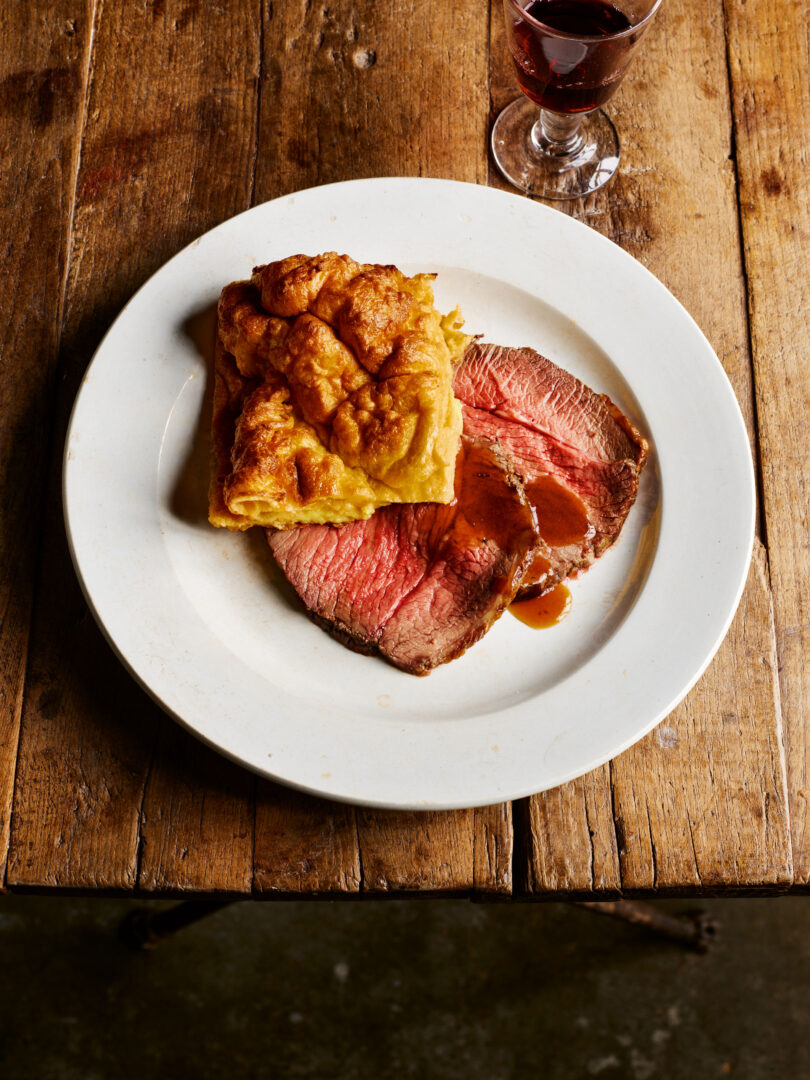 Rick Stein Roast Topside of Beef with Yorkshire Pudding Recipe