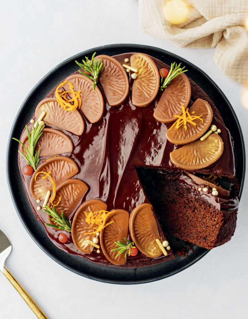 chocolate orange wreath cake recipe