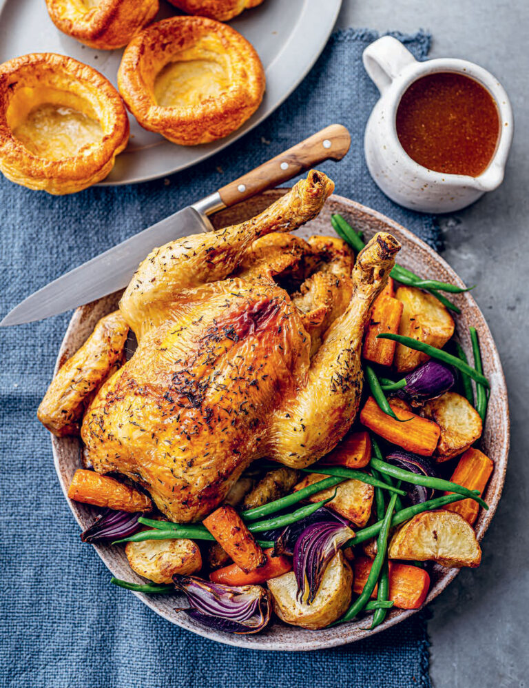 air fryer roast chicken dinner recipe
