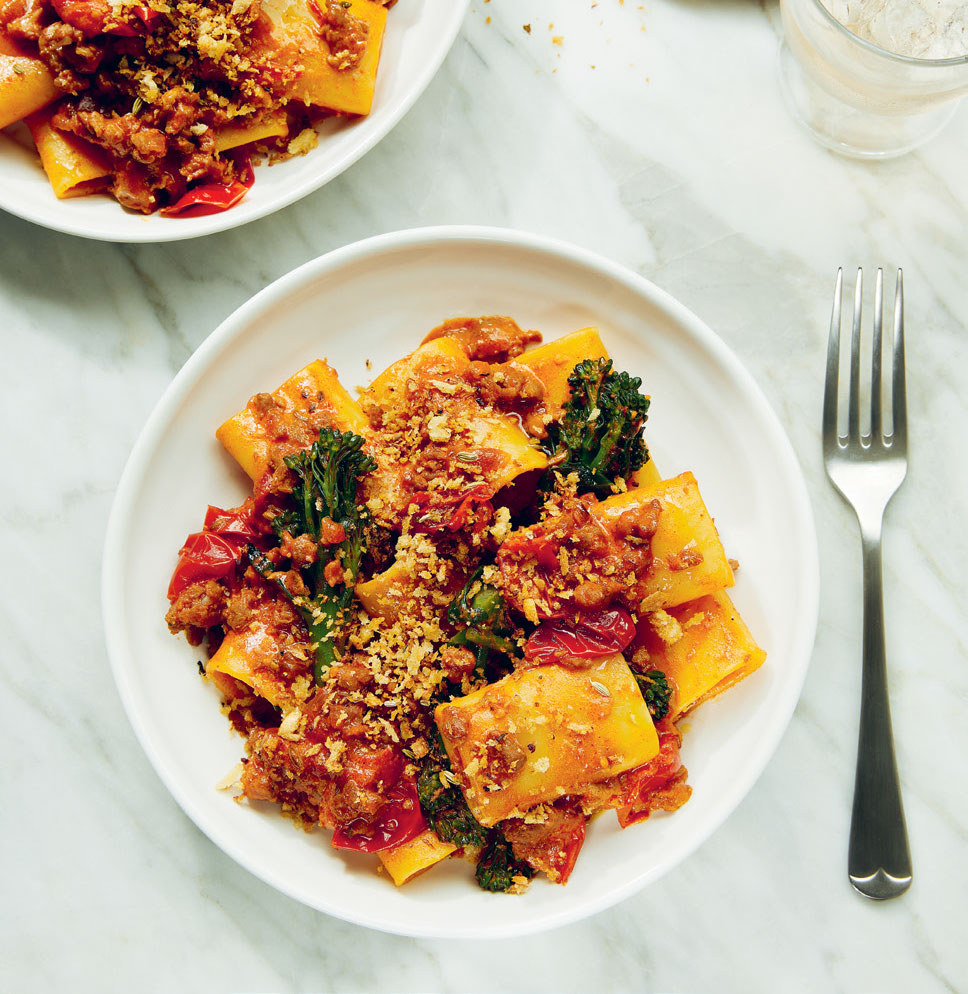 Gurdeep Loyal's Sausage, Gochujang and Vodka Paccheri Recipe
