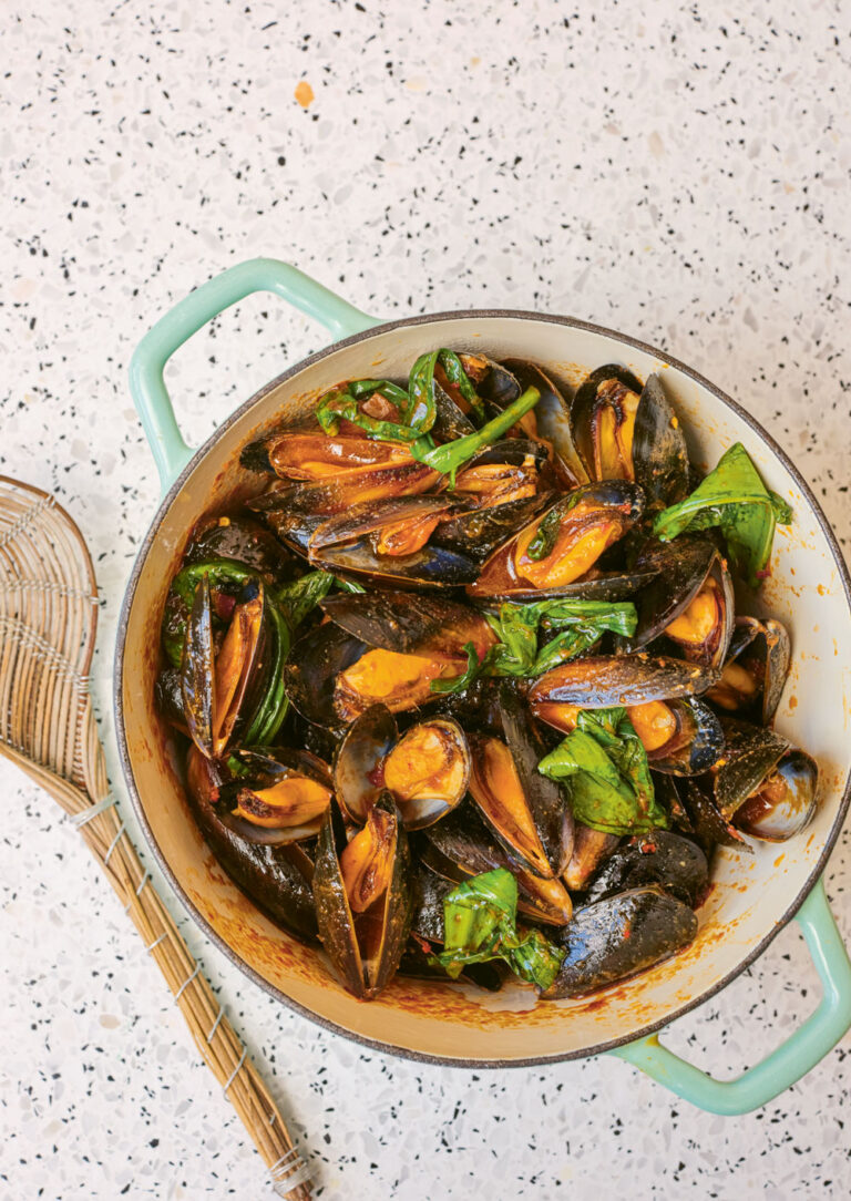Sambal Mussels Recipe Julie Lin