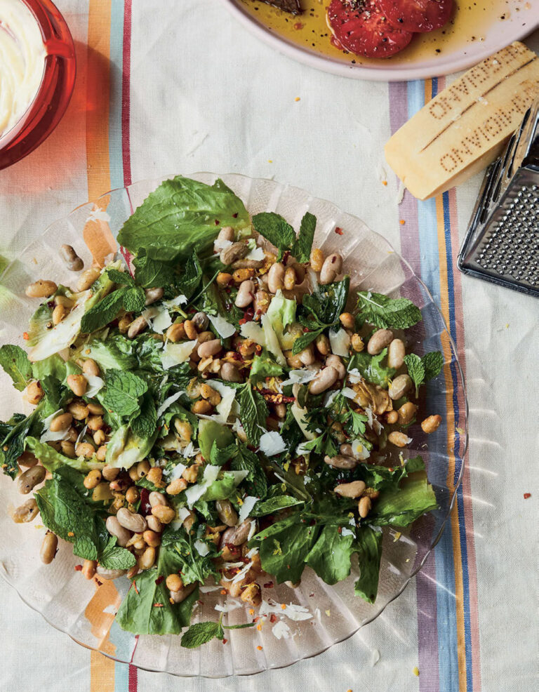 Alison Roman Lemony White Beans and Escarole with Anchovy and Parmesan Recipe
