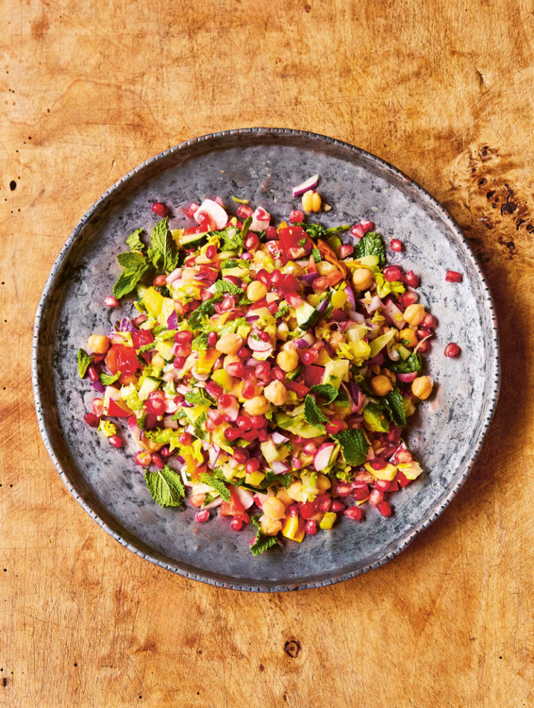 Jamie Oliver chopped rainbow salad