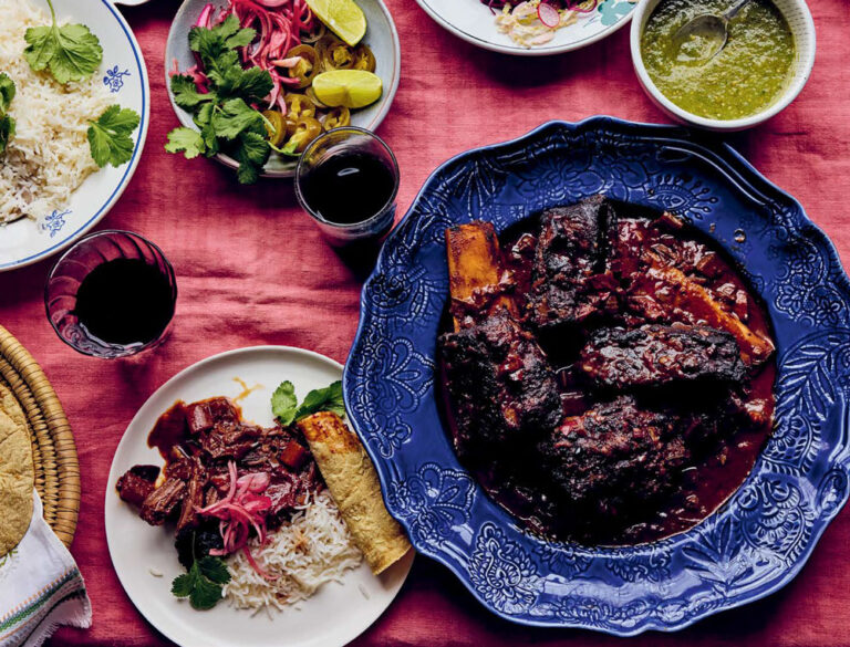 Thomasina Miers short rib tacos with anise, ancho and chocolate