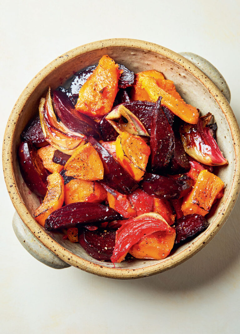 Mary Berry roasted beets, squash and onions