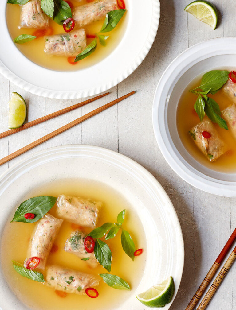 Thai soup with dumplings recipe