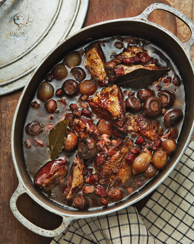 James Martin coq au vin