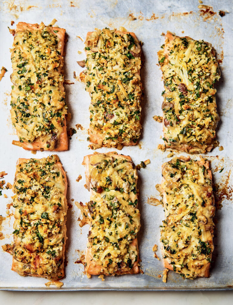 Mary Berry’s Baked Salmon with Parmesan Crust