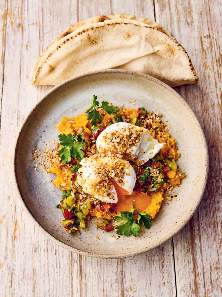 Jamie Oliver Dukkah Poached Eggs Recipe