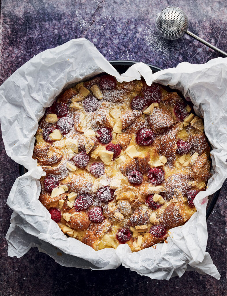 Nadiya Hussain Berry Croissant Bread and Butter Pudding