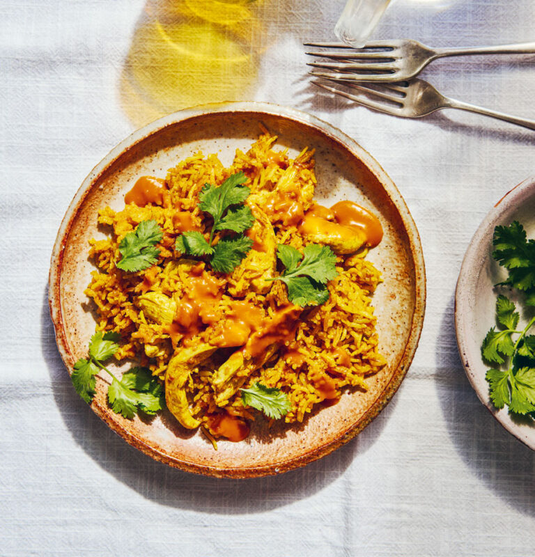 Rene Subash One-pan peri peri chicken and rice