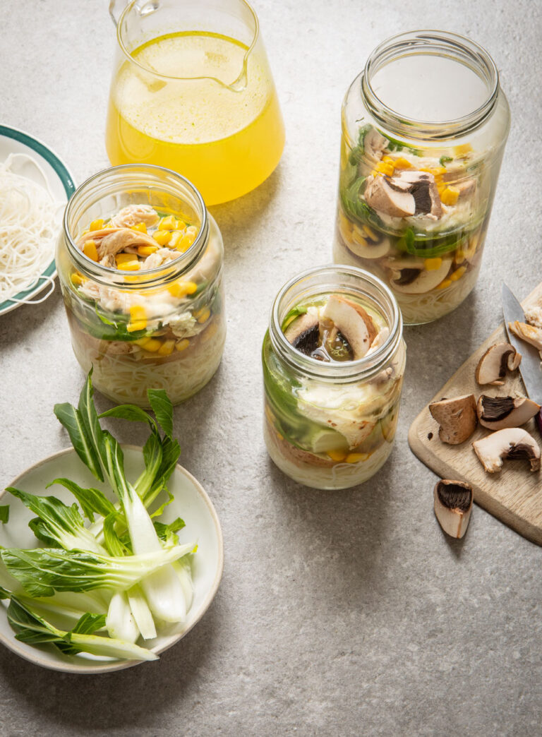 The Batch Lady Chicken Noodle Soup Jars