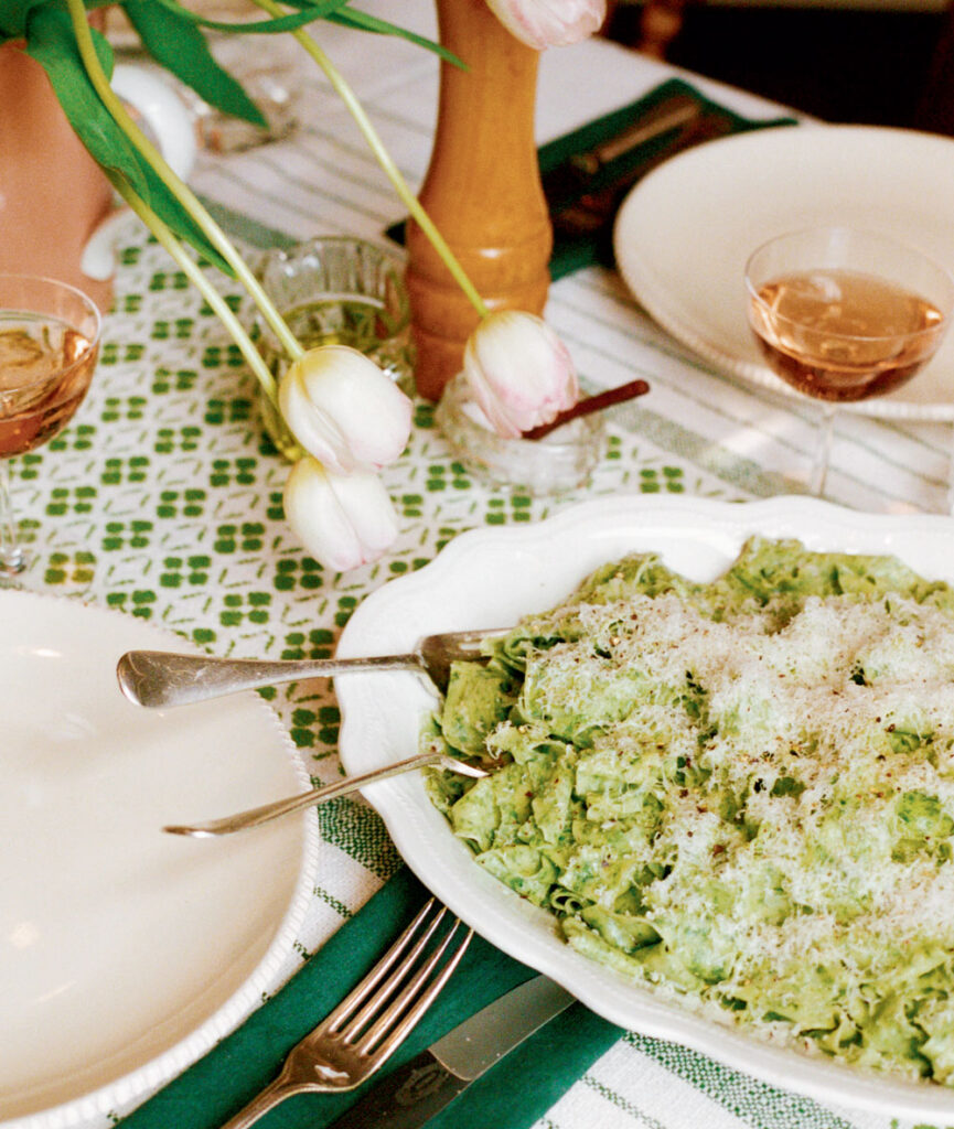 Wild Garlic Tagliatelle, Butter and Parmesan