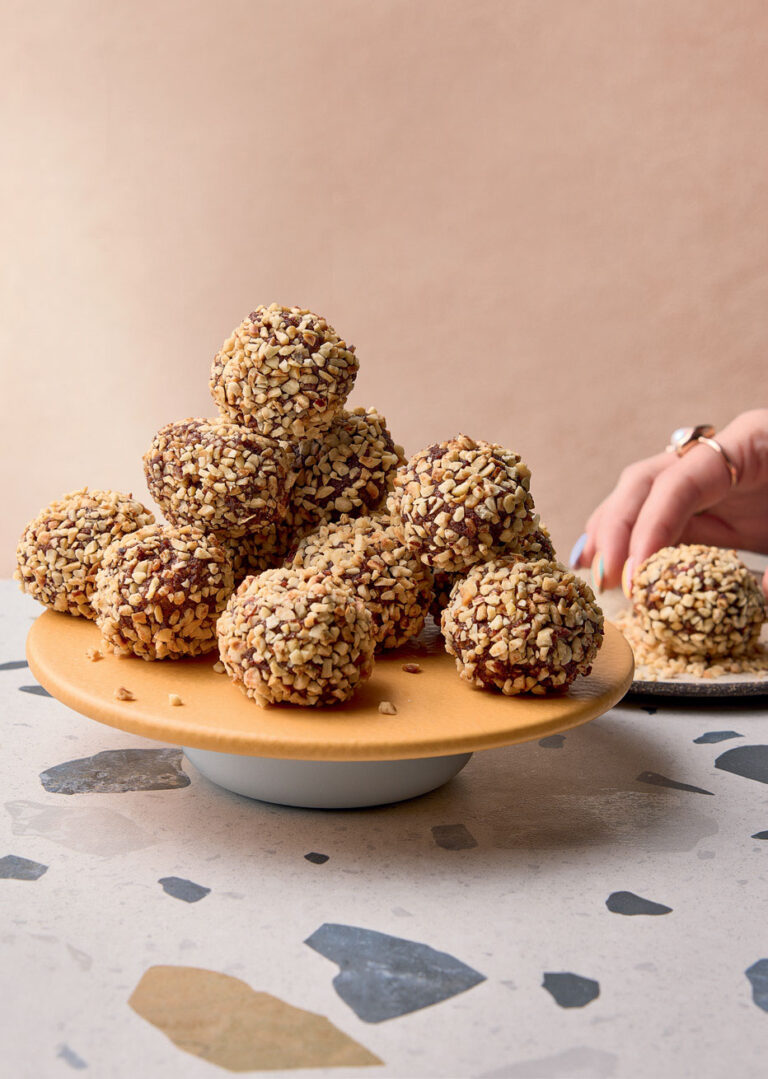 Becky Excell's Gluten-Free Chocolate Hazelnut Energy Balls recipe.