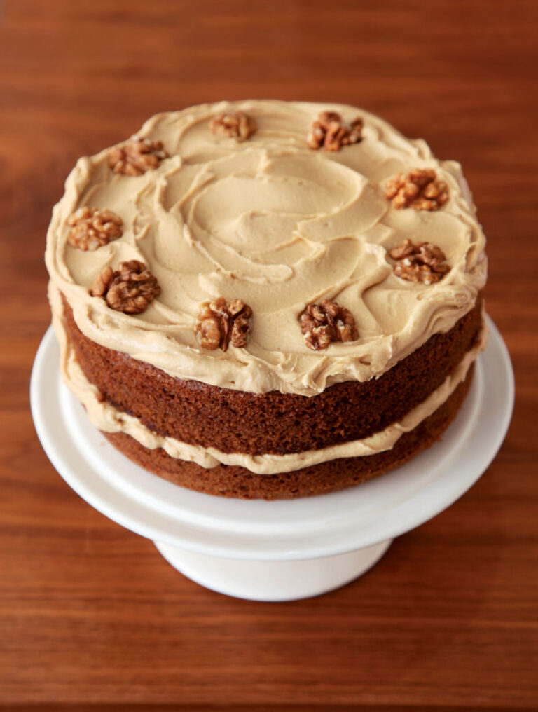 Nigella Lawson's Coffee and Walnut Layer Cake Recipe