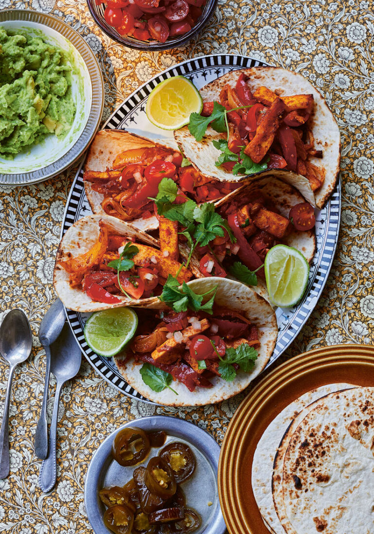 Lime Pickle Paneer Fajitas