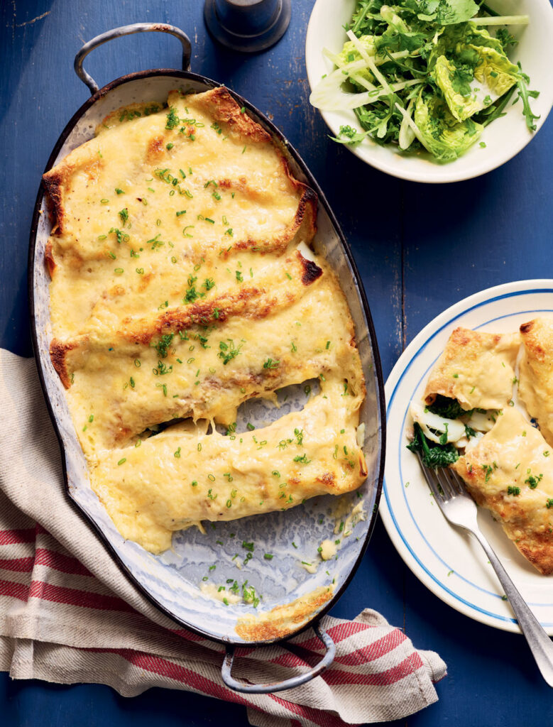 Rick Stein’s Smoked Haddock and Spinach Pancakes