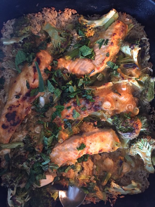 Mango Teriyaki Salmon Brown Rice & Chilli Cucumber Pickle | Jamie Oliver Midweek Meal 