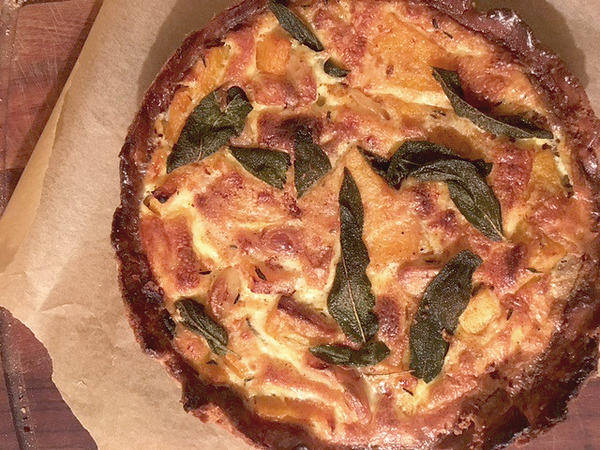Squash, Browned Butter and Sage Quiche | Summer Lunch 