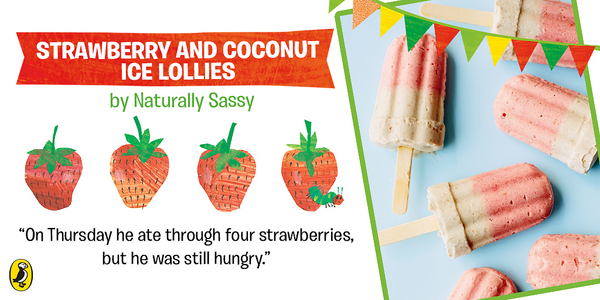 Strawberry and Coconut Ice Lollies
