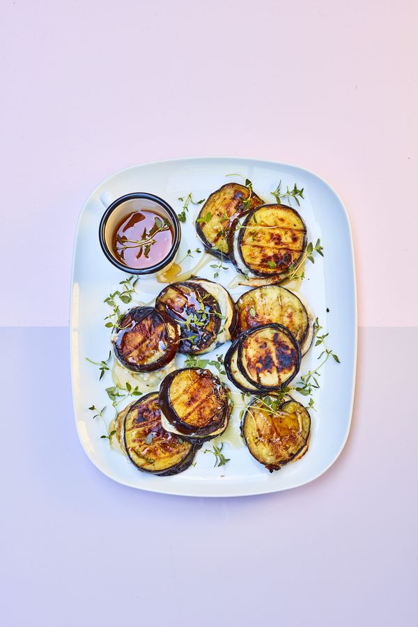 Easy Vegetarian Barbecue Recipe | Grilled Aubergine & Goat's Cheese Stack