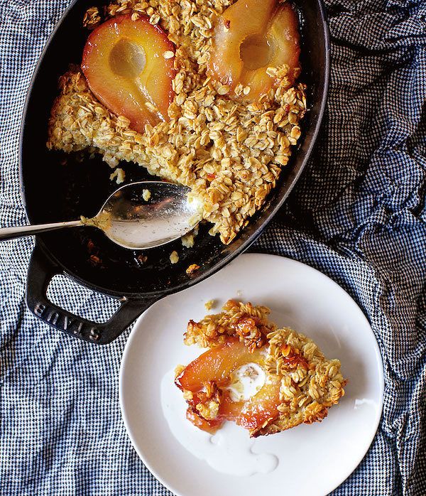 best pear recipes baked oatmeal with caramelised pears smitten kitchen