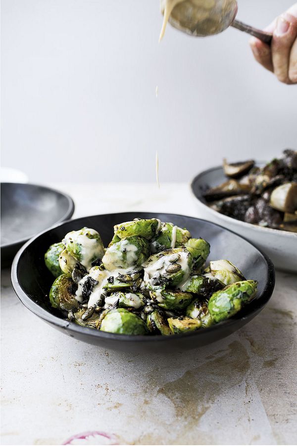 brussels sprouts with black garlic burnt butter ottolenghi simple black garlic recipes