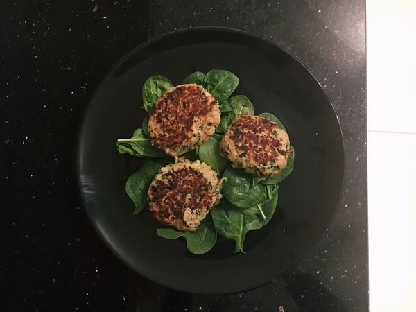 Courgette and Butter Bean Fritters | Healthy Lunch 
