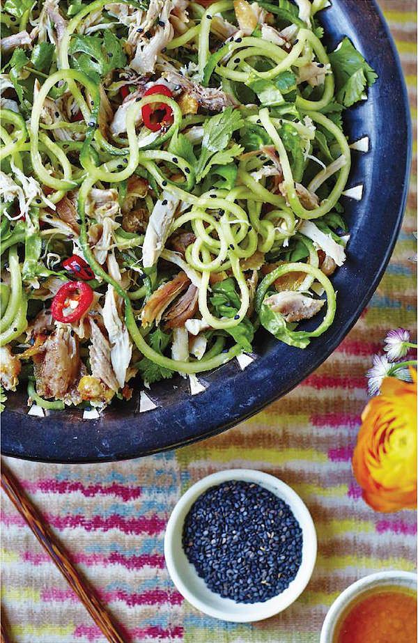 packed lunch recipes sesame chicken cucumber noodles hemsley 