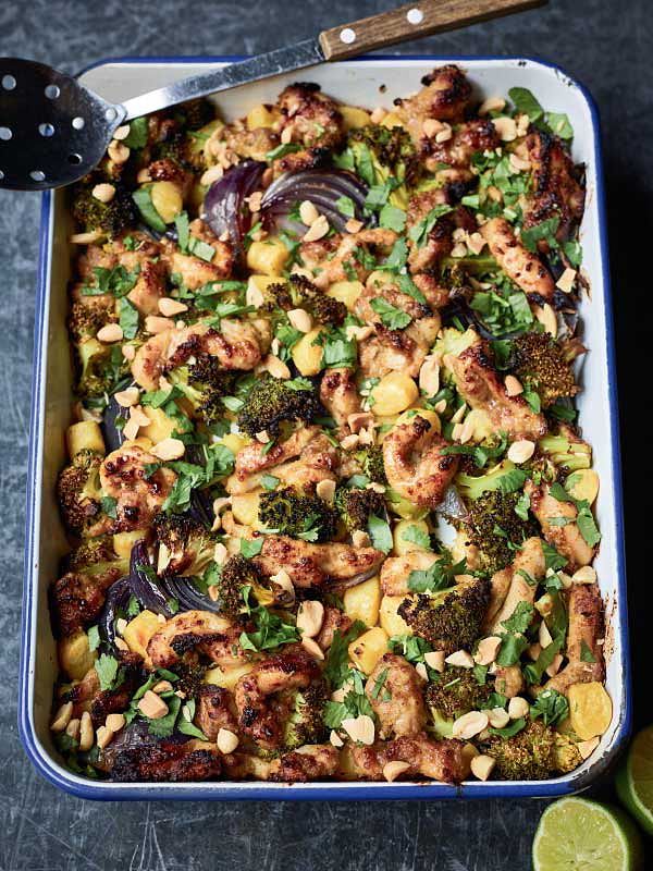 best recipes 2019 nadiya hussain one tray peanut chicken time to eat