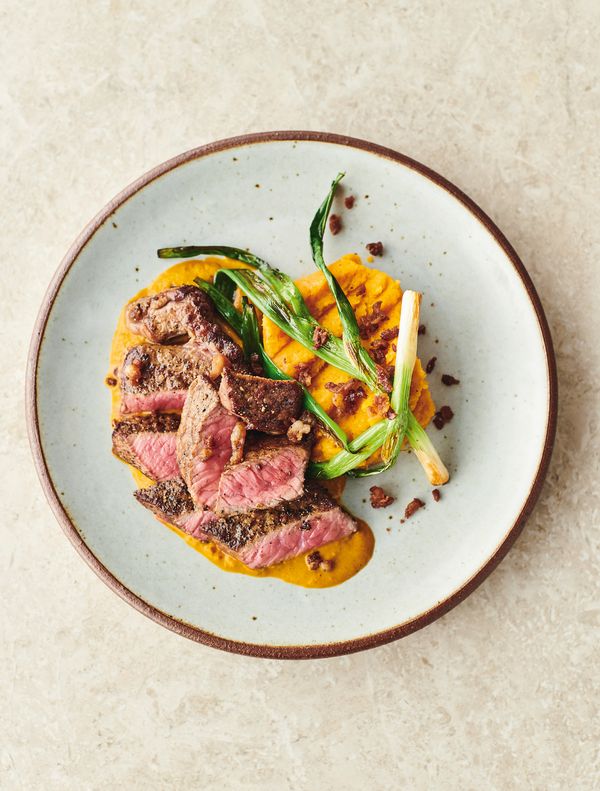 Jame Oliver Seared Steak with Red Chimichurri