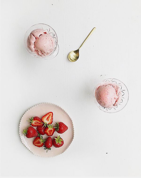 Gariguette Strawberry Ice Cream | Summer Ice Cream