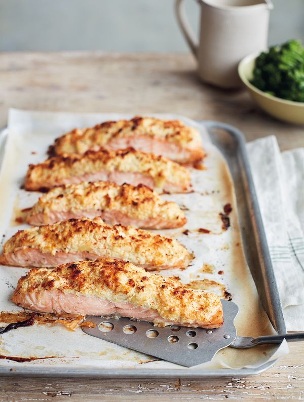 best mary berry salmon recipes simple comforts Salmon Fillets with Cauliflower Cheese Topping