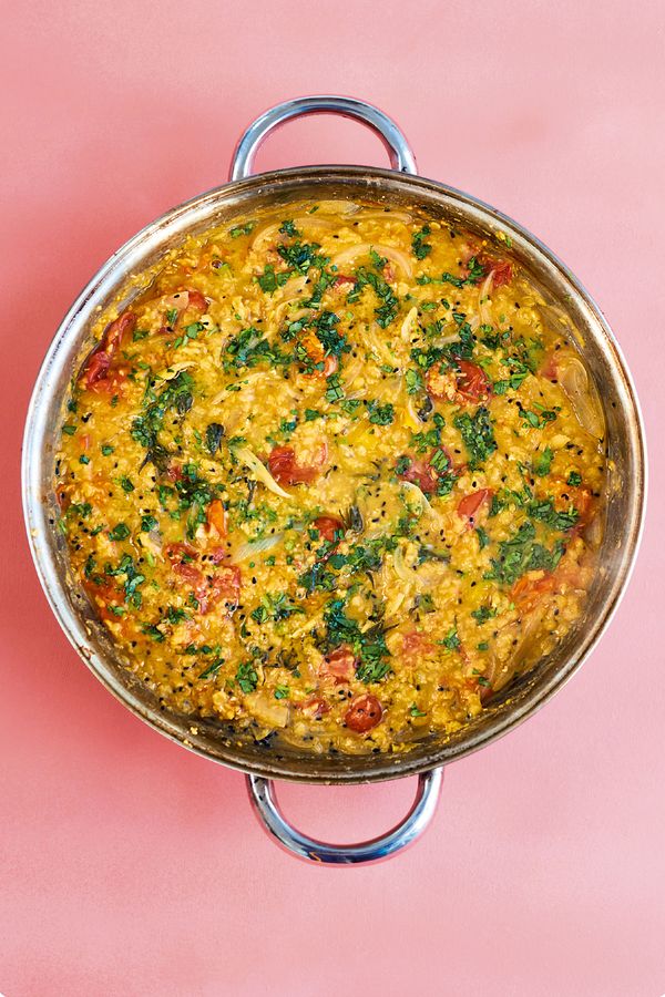 10 Quick & Healthy One Tray Oven Recipes from The Quick Roasting Tin - tomato Dahl