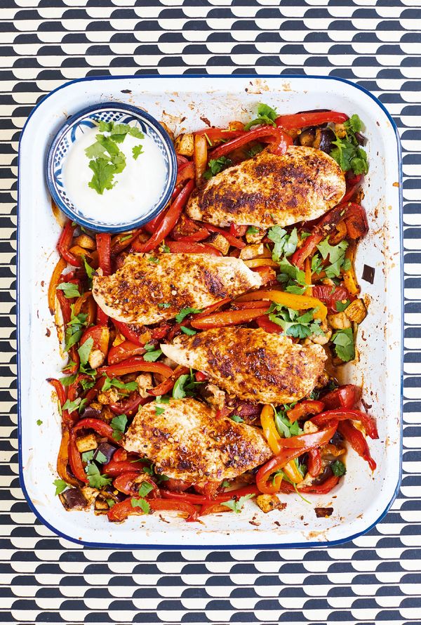 10 Quick & Healthy One Tray Oven Recipes from The Quick Roasting Tin - spiced roast chicken
